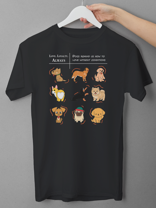 Dog Lover Shirt Love Loyalty Always | Cute Dog Tee
